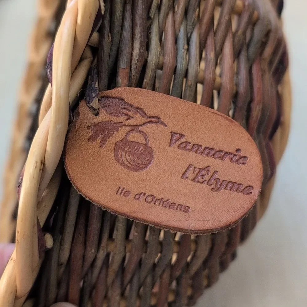 Vannerie L'Elyme Woven Wicker Basket Bowl